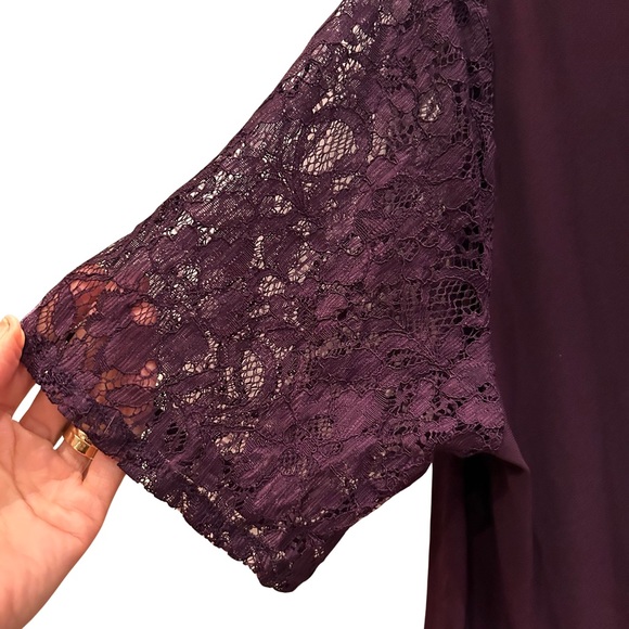 Women's ASOS Maternity Pleat and Lace Mini Dress Size 14 NWT - Picture 3 of 11